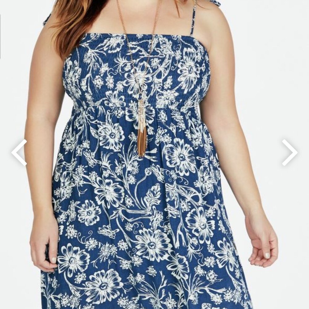 JustFab Smoked Maxi Dress